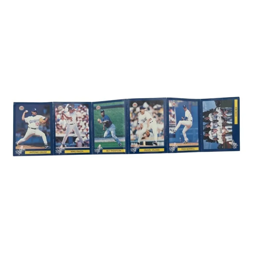 1996 Los Angeles L.A. Dodgers Baseball Cards LAPD D.A.R.E. Piazza, Nomo, Lasorda